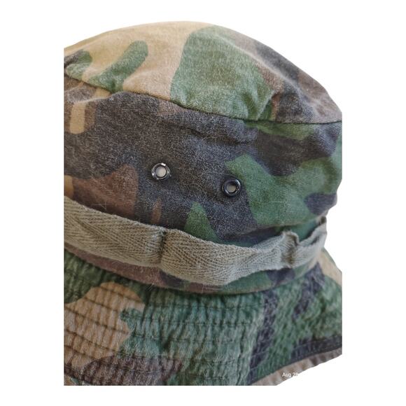 Vintage Camouflage Fishing Hunting Hat Cotton Adjustable Unisex Outdoors Costume - Picture 5 of 8